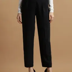 Allen Solly Black Regular Fit Formal Pants-picture-15