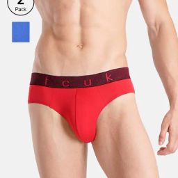 FCUK Multi-Color Polyamide Solid Briefs Pack of 2-picture-34