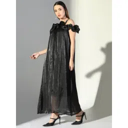 SHOWOFFFF Black Regular Fit Dress image 3