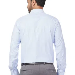 Park Avenue Blue Slim Fit Checks Shirt image 2