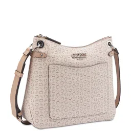 Guess Khaki HOLLEY Logo Cross Body Bag image 2