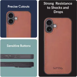 Sprig Back Cover for IPHONE 16 PLUS (Brown) image 2