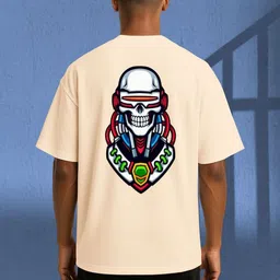 BUYTHATTRENDZ Men Graphic Printed Round Neck Oversized T-shirt-picture-35