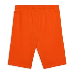 Puma Kids PSL Rickie Orange Cotton Printed Shorts image 2