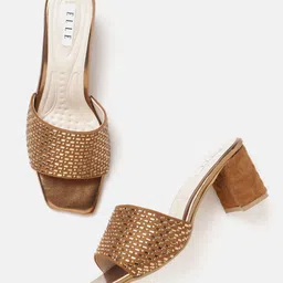 ELLE Women Embellished Party Block Heels-image-51