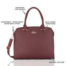 Lavie Ushawu Maroon Medium Dome Satchel image 3