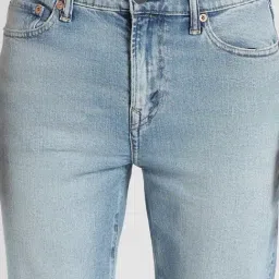 American Eagle Blue Cotton Regular fit Solid Jeans image 4