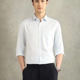 Arrow Men Textured Cotton Formal Shirt-image-31