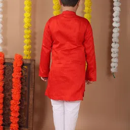 Sangria Boys Pure Cotton Kurta With Trouser image 4