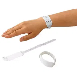 AS ONE Pro-Share Identification Band PVC Vinyl Chloride Resin White, 8-5947-01 (Pack of 100 pcs) image 2