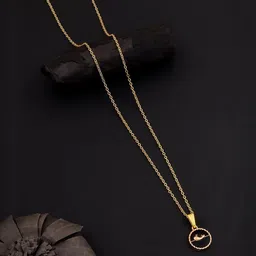 SZN Set Of 2 Gold-Plated Artificial Stones Studded Enamelled Chains image 5