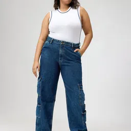 FREAKINS Women Straight Fit High-Rise Jeans image 5