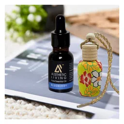 Aesthetic Living Car Aromatizer/ Diffuser Bottle with Blue Berry Essential Oil - 15ml image 2