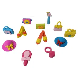 QIPS Girls Series Erasers for Kids- Pack of 3 (color may vary) image 4