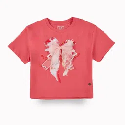 Gini and Jony Girls Printed Applique Cotton Crop Top-picture-30