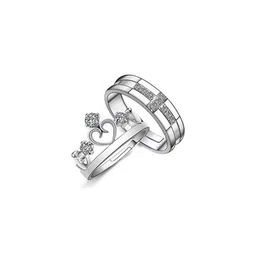 Teeragaj Set Of 2 Stone-Studded Adjustable Finger Rings image 1