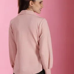 SELVIA Light Pink Regular Fit Blazer image 2