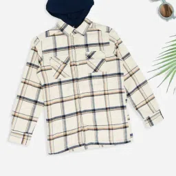 Pantaloons Junior Boys Snow White Checks Shirt-image-9