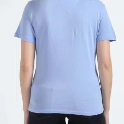 Tommy Hilfiger White & Blue Slim Fit T-Shirt - Pack of 2 image 2