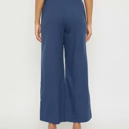 Madame Navy Straight Fit Trousers image 2