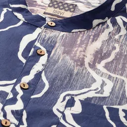 Taavi Pure Cotton Printed Dabu Short Kurta image 2