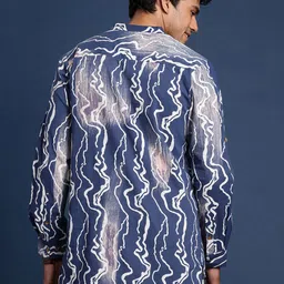 Taavi Pure Cotton Printed Dabu Short Kurta image 3