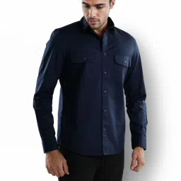 celio Celio* Navy Regular Fit Shirt image 2
