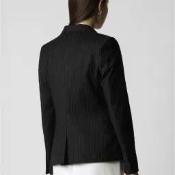 Van Heusen Black Striped Blazer image 2