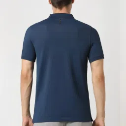 Peter England Navy Regular Fit Polo T-Shirt image 2