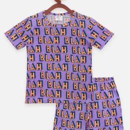 Lilpicks Kids Purple & Yellow Cotton Printed Top Set-picture-20