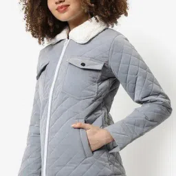 Campus Sutra Grey Padded Jacket-picture-20
