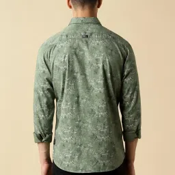 Allen Solly Green Regular Fit Printed Shirt image 2