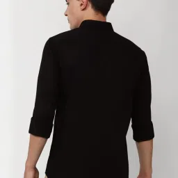 Peter England Black Slim Fit Shirt image 2
