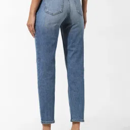 Only Blue Cotton Straight Fit High Rise Jeans image 2