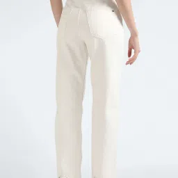 Tommy Hilfiger Straight Ecru Rinse Washed High Rise Jeans image 2