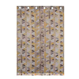 @home Brown Polyester Window Curtains - Set of 2 image 2