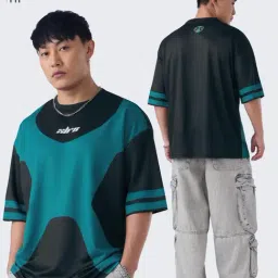 The Souled Store Blue Polyester Printed Relaxed Fit Sports T-Shirt-picture-23