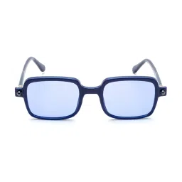 Irus Blue Rectangular Sunglasses For Men image 2