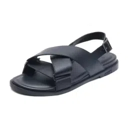 Rare Rabbit Men's MONZ Black Back Strap Sandals image 4