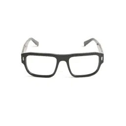 Opium Lightweight Stylish Black Square Optical Frames for Men image 2