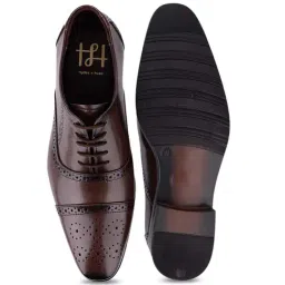 Hydes N Hues Men's Brown Brogue Shoes image 3