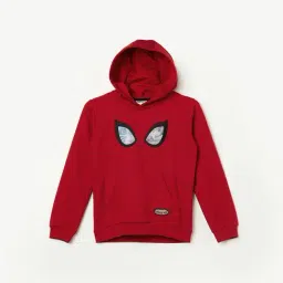 Fame Forever By Lifestyle Red Cotton Regular Fit Printed Hoodie-picture-47