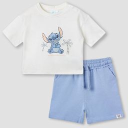 Juniors by Babyshop Infant Printed Short Sleeves Pure Cotton T-shirt With Shorts-picture-8