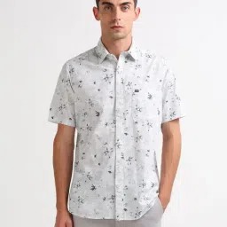 Arrow Sport Blue Cotton Regular Fit Printed Shirt-picture-39