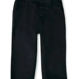 GJ baby Kids Black Cotton Regular Fit Trousers-picture-12