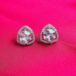 Arte Jewels 925 Sterling Cz Stone Studs Earring For Women & Girls-picture-37