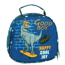 Little Surprise Box Blue Printed Backpack with Lunch Bag & Stationery Pouch image 3