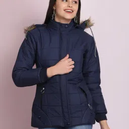 BUYNEWTREND Navy Regular Fit Jacket-image-15