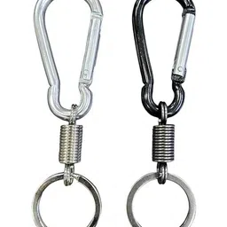 AUGEN Unisex Set Of 2 Lanyard Snap Hook Metal Key Chains With Key Rings image 1