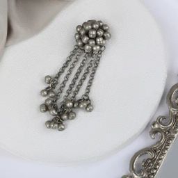 Teejh Naaz Ghungroo Grey Juda Pin Headpiece for Women-picture-10